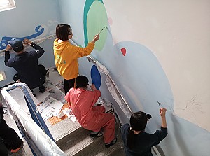 한동대 해비타트 사랑의 벽화작업~*&